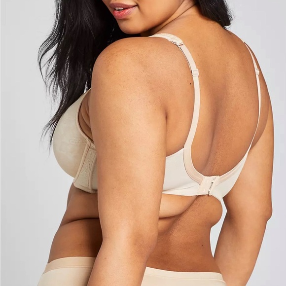 CACIQUE Women’s Full Coverage Bra with Lace Underwire Plus Size 38D NWT - Picture 2 of 6